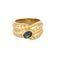 Bague en or jaune , saphir et diamants