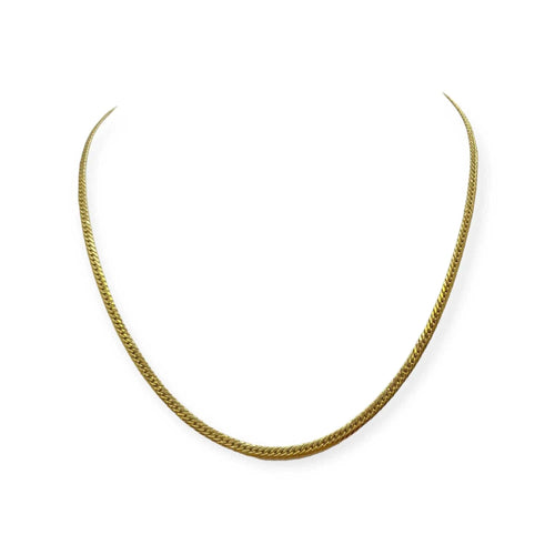 Collier Collier maille anglaise en or jaune 750 58 Facettes 330088812