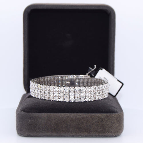 Bracelet en or blanc 18 carats - 30 g