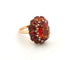 Bague 57 Bague vintage en or jaune avec citrines et diamants 58 Facettes