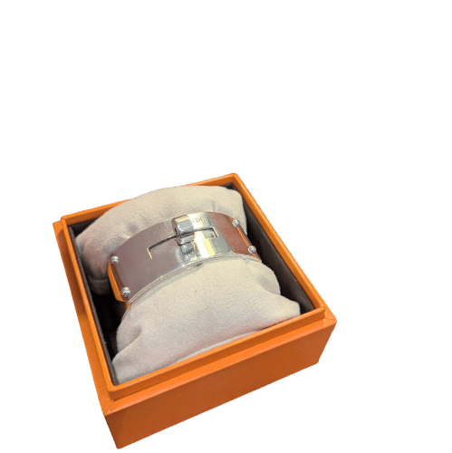 Bracelet Bracelet jonc Hermès Kelly en argent 58 Facettes 32406