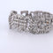 Bracelet Bracciale stile art déco en platine et diamants 58 Facettes