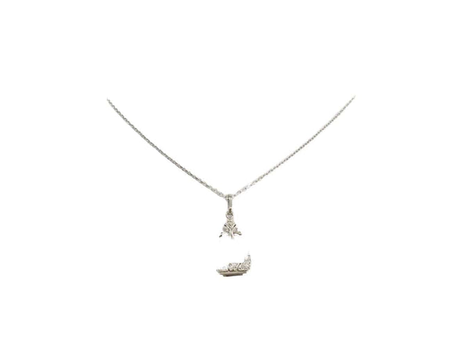 Pendentif Pendentif art déco des années 30 en or blanc et diamants 58 Facettes 27668