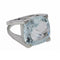 Bague 52 Bague Or gris Aigue-Marine 58 Facettes