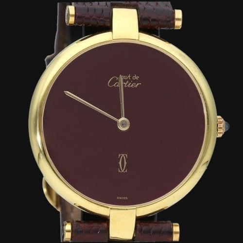Montre Cartier Montre Must De Cartier Vermeil 58 Facettes MT44365