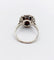 Bague fleur art deco or blanc 18k et 0,50 carats de diamants