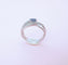 Bague 56.5 Bague or blanc, saphir, diamants 58 Facettes AA 1651