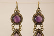 Boucles d'oreilles Boucles d'oreilles anciennes en or et améthyste 58 Facettes 7618