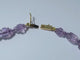 Collier Collier améthystes fermoir en or 58 Facettes