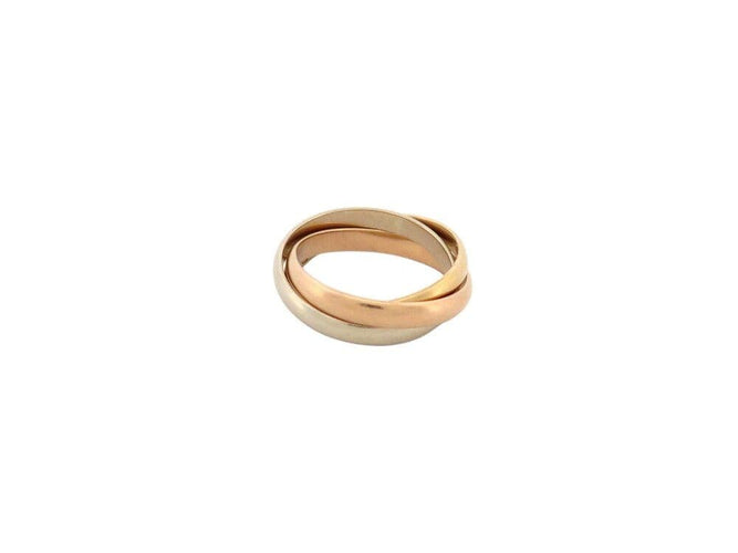 Bague 47 bague CARTIER trinity pm 3 anneaux ors 18k t47 jaune rose gris en 58 Facettes 267314