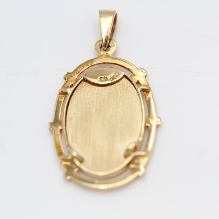 Pendentif Pendentif ovale en or jaune 58 Facettes E363703F