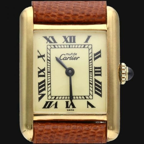 Montre Cartier Montre Tank Vermeil 58 Facettes MT44891