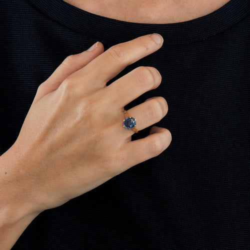 Bague 50.5 Solitaire Saphir 58 Facettes LP470/15