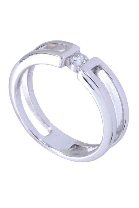 Bague 54 SOLITAIRE MODERNE DIAMANT 58 Facettes 089771