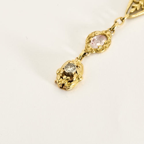 Bracelet Bracelet en or jaune, saphir, topaze rose, émeraude et diamant 58 Facettes PER1612