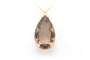 Pendentif Pendentif contemporain en or jaune serti d'un quartz fumé et de diamants 58 Facettes 22322