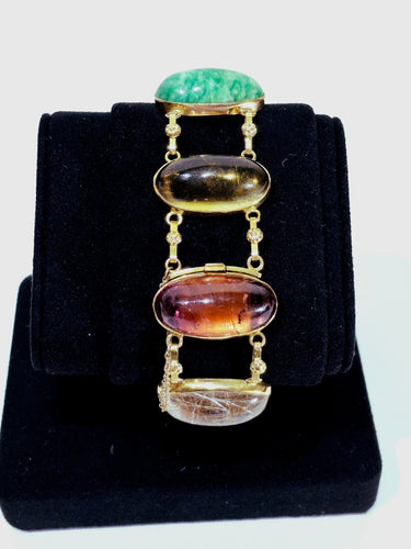 Bracelet Bracelet en or et pierres 58 Facettes