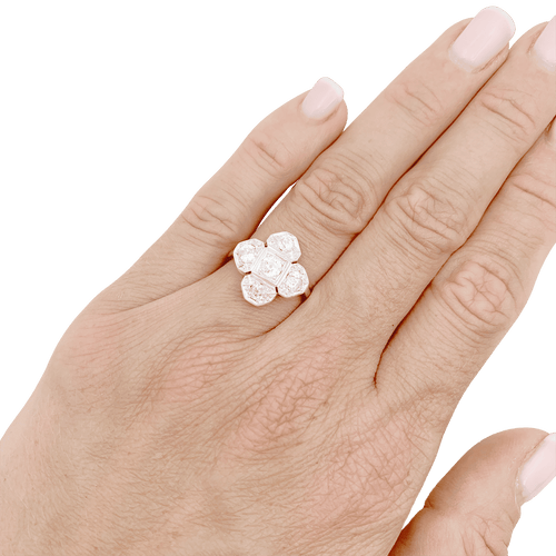 Bague 52 Bague ART DÉCO diamants taille ancienne, or jaune, platine. 58 Facettes 34655