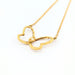 Collier Collier papillon or jaune et diamant 58 Facettes 31487