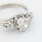 Bague 54 Bague en or blanc et diamants 58 Facettes 31885