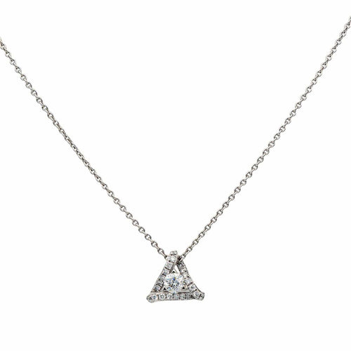 Collier Collier Or blanc Diamant 58 Facettes 3747940CN