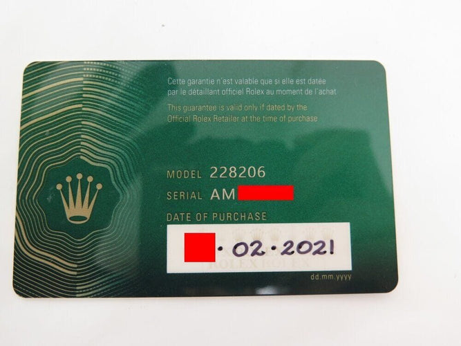 Montre montre ROLEX day date platinium 228206 40mm automatique 2021 +boite 58 Facettes 268099