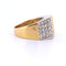 Bague 55 Bague en or jaune et blanc avec diamants 58 Facettes