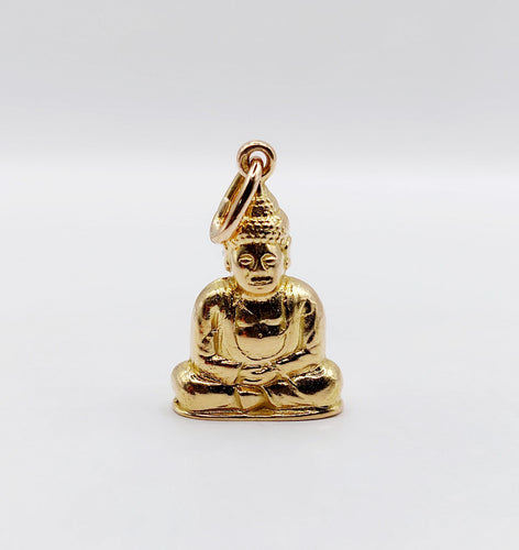Pendentif Pendentif vintage XXL or jaune bouddha 58 Facettes A05543