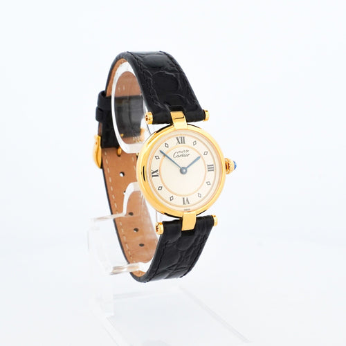 Bague Cartier Must Vendôme - Gold ring dial - SM 58 Facettes
