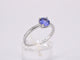 Bague 54 Bague en or blanc avec tanzanite 58 Facettes 2200