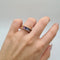 Bague 53 Bague or rose sertie de diamants naturels et saphirs multicolores 58 Facettes