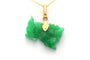 Pendentif Pendentif contemporaine en or jaune et jade 58 Facettes 13577