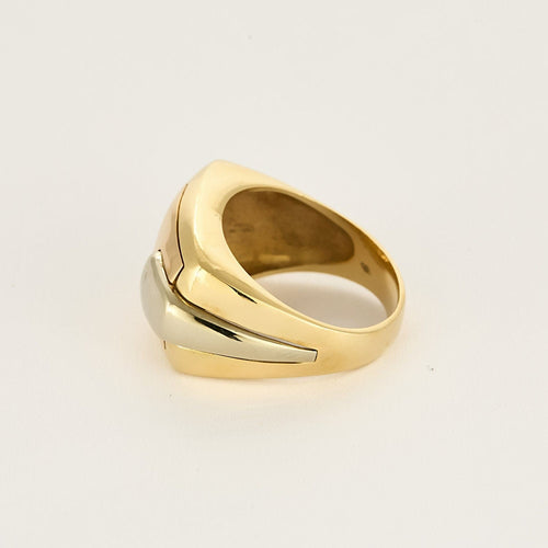 Bague 61 Bague en Or jaune, blanc et rose 18k 58 Facettes CHAL1186