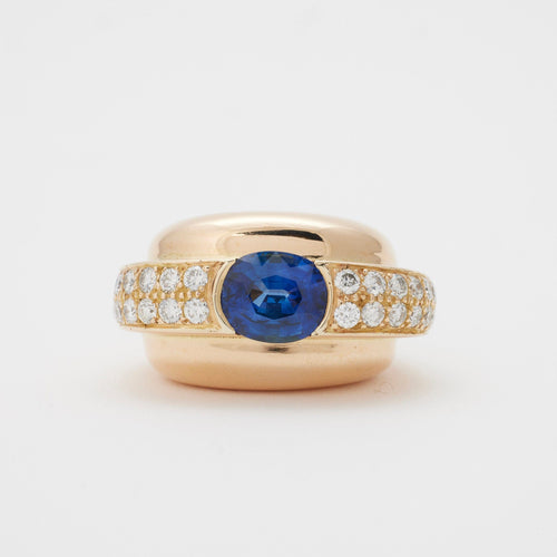 Bague 49 Bague saphir et diamants 58 Facettes