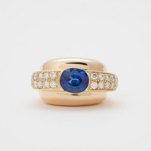 Bague 49 Bague saphir et diamants 58 Facettes
