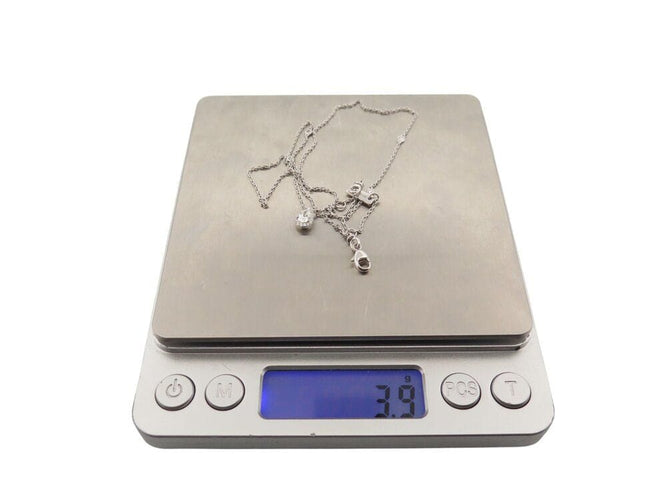 Collier collier MESSIKA joy 5224 diamant poire 0.25ct or blanc 18k 0.40ct 58 Facettes 268841