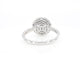 Bague 54 Bague entourage en or blanc avec diamants 58 Facettes 2005