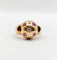 Bague 53 Bague art déco dôme bombé or rose diamant et rubis serti étoilé 58 Facettes A04368