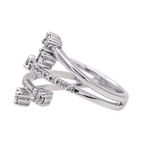 Bague 55 Bague  Or blanc Diamant 58 Facettes 4086039CN