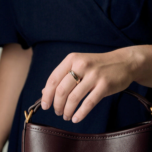 Bague 62 BULGARI - Bague trois ors articulées 58 Facettes VILLEF0057