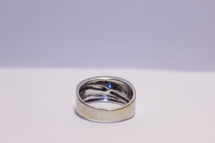 Bague 58 Bague Or blanc Diamants 58 Facettes