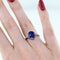 Bague Bague fine Or blanc Tanzanite Diamants 58 Facettes