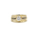 Ring 50 Yellow Gold & Diamond Ring 58 Facettes 240113R