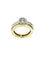 Bague Bague en or jaune et blanc avec diamant 58 Facettes