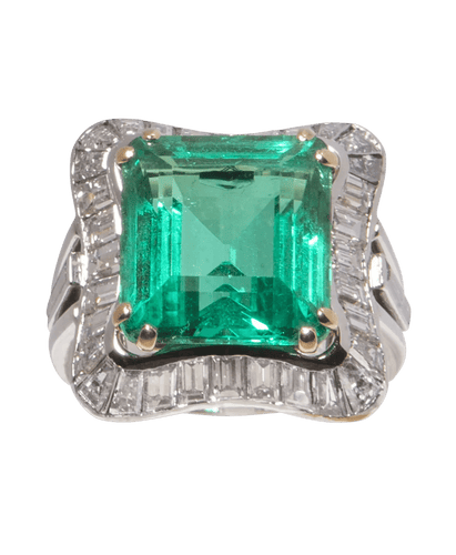 Bague 53 Bague Chaumet Or blanc 18K Or jaune 18K Diamant Émeraude 58 Facettes BO220032/EXQUISECOCKTAIL