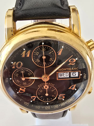 Montre Montblanc - Montre Chronographe Meisterstuck avec coffret 58 Facettes