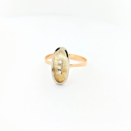 Bague 56 Bague en or jaune et diamants 58 Facettes 29585