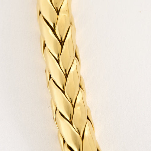 Collier Caplain - Collier en or jaune à maille palmier 58 Facettes ASN0629