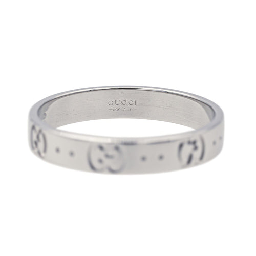 Bague 61.5 Gucci Bague Fine Icon Or blanc 58 Facettes 4073611CN