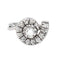 Bague 51 Bague Or blanc Diamant 58 Facettes 4425763CN